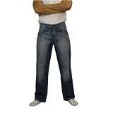 Ecko Unlimited Mens Washed Blue Baggy Fit Jeans by Marc Ecko
