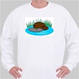 Sweatshirt with animal, swamp, australia, platypus, duckbill, outback