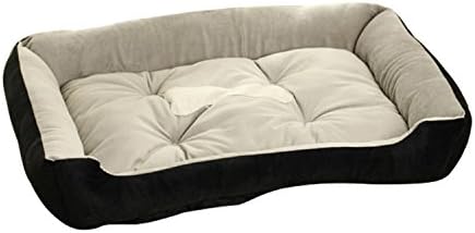 Seven Top Big Size Large Dog Bed Kennel Mat Soft Fleece Pet Dog Puppy Warm Bed House Plush Black Large