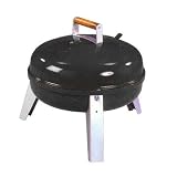 Meco 2010 Black Lock-N-Go Portable Charcoal Grill