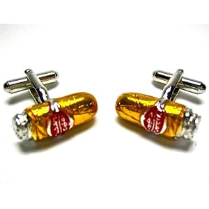 Gold Die Cast Cigar Cufflinks w  Gift Box