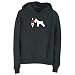 Sweatshirt Woman Black " I Love My Standard Schnauzer Silhouette " Dog