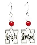 Nebraska Cornhuskers Wire Logo Earrings