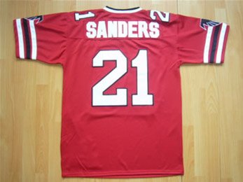 Atlanta Falcons #21 Sanders Red Throwback Jersey Size 48-56