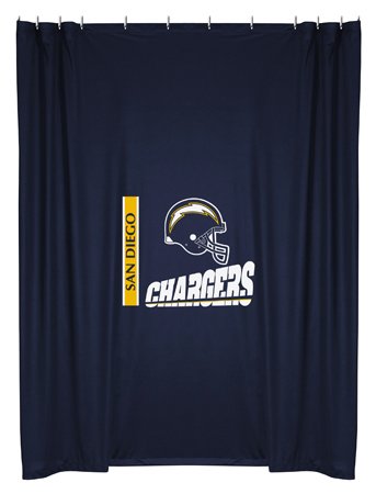 Sports Coverage NFL San Diego Chargers Shower Curtain