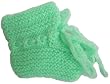 100% Hand-knitted Baby Booties Grandma Collection in Mint Green [Apparel]
