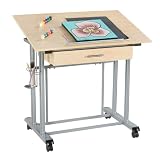 Mobile Maple Drawing Table
