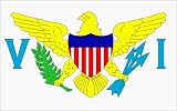 US Virgin Islands Flag Nylon 12 in. x 18 in.