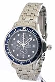 MENS CROTON STEEL CHRONO DIVERS DATE WATCH CC311083SSBL