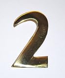 2 Inch Williamsburg Brass Mailbox Number #2