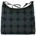 Oioi - Hobo Charcoal Dot with Lime Lining - Baby Changing Bag