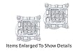 1/4 CTW. White Gold Round and Baguette Set Diamond Stud Earrings