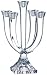 Nachtmann 5-Arm 11-Inch Clear Crystal Candleholder