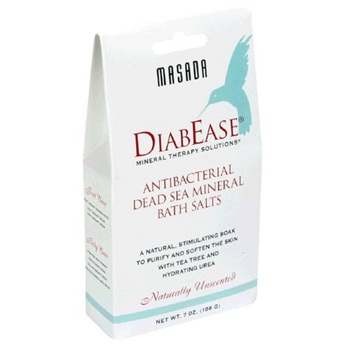 Masada DiabEase Antibacterial Dea Sea Mineral Bath Salts, Naturally Unscented, 7 oz (198... by DiabEase