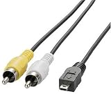 ELECOM デジタルカメラ接続用USBケーブル RCSコネクタ×2-USB(平型mini8pin)オス 1.8m USB-SCMF8R2