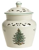 Spode Christmas Tree 10- 1/2-Inch Pierced Potpourri Pot with Apple Cinnamon Potpourri
