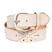 Women's New White Belt with Stud Detailing 1.8 Inches By Landes