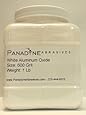 Aluminum Oxide Powder White 600 Grit- 1 Lbs in sturdy plastic Jar