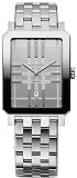 BURBERRY ENGRAVED DIAL SILVER STEEL MEN WATCH+DATE BU1900 On Sale