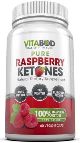 PURE RASPBERRY KETONE- 100 Pure All Natural Lean Weight Loss Appetite Suppressant Supplement For Men and Women, Max Pure Full Double-Strength 30 Day Supply 60 Veggie Capsules.