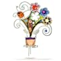 Flowers in a Pot Pin from the Artazia Collection #282 GP
