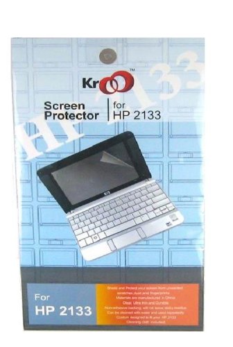 Kroo PPETN01 Screen Protector with Cleaning Cloth for HP 2133 Mini-Note PC (Clear)