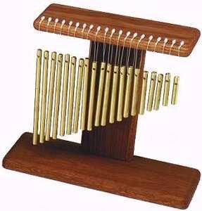 MusicalInstruments: 20 Bar Tabletop Brass Chime Tree