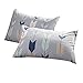 FenDie Pillow Cases Set of 2 - Arrow Feather Printed Pattern Standard Size (20