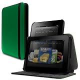 Marware Revolve Genuine Leather Rotating, Standing Case for Kindle Fire HD 7", Green (only fits Kindle Fire HD 7")