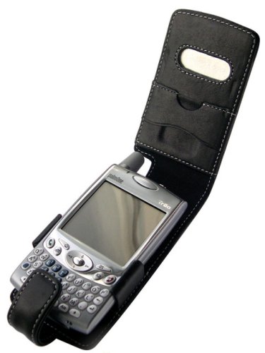 Childrens Toyshop  Computer : Proporta Alu - Leather Case for Palm Tungsten Handspring Treo 600 / 650 - Flip Type