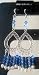 Chandelier Earrings in Sterling 92.5 Stamped with 100% Genuine Swarovski Sapphire Crystal (BRAND NEW)