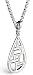 Sterling Silver Windows Teardrop Pendant by Zina, 17"