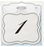 Numbers 1-25 Table Cards Wedding Reception David Tutera Scroll Edge Double Side