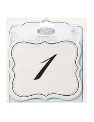Numbers 1-25 Table Cards Wedding Reception David Tutera Scroll Edge Double Side