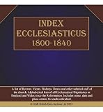 Index ecclesiasticus 1800-1840
