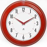Classic Diner Clock - Red