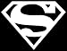 Search : Superman Solid Sticker (Decal) - 11"