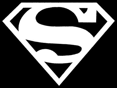  Superman Solid Sticker (Decal) - 11"