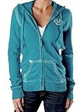 True Religion Women's QT Horseshoe Hoodie Blue-XS