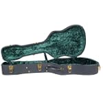 Guardian Vintage Hardshell Dreadnought Acoustic Guitar Case (Black Tolex Exterior, Crushed Emerald Velvet Interior)