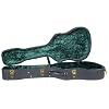Guardian Vintage Hardshell Dreadnought Acoustic Guitar Case (Black Tolex Exterior, Crushed Emerald Velvet Interior)