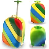 Children Bouncie Bag (Rainbow) - Fun & Colorful Rolling Suitcase for Travelby Bouncie