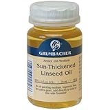 Grumbacher Sun-Thickened Linseed Oil Medium for Oil Paintings, 2-1/2 Oz. Jar, #5832