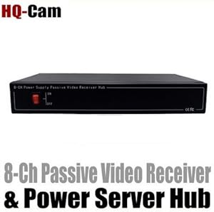HQ-Cam 8 Channel Security CCTV Passive Video Receiver & Power Server HUB Balun