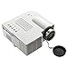 Soyan Mini Projector Home Cinema Theater UC28+ Support Hd Video Games Tv Movie TXT Music Pocket Size Projector with USD,AV,SD,VGA,HDMI,Dc and Head phone Input White