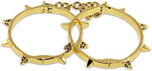 Adoriana Gold Spike Handcuff Style Bangle