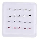 Nose Stud Display Set, Double Gem