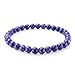 Natural Genuine Semi-Precious Gemstones Healing Power Crystal Elastic Stretch Beaded Bracelet, Unisex