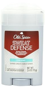 Old Spice, Sweat Defense, Solid Antiperspirant & Deodorant, Pure Sport, 2.6-Ounce Sticks (Pack of 4)