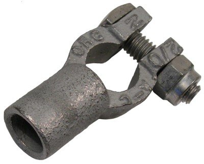 Pico 0834L 2/0 AWG Crimp or Solder Straight Barrel Negative Battery Terminal 10 Per Card